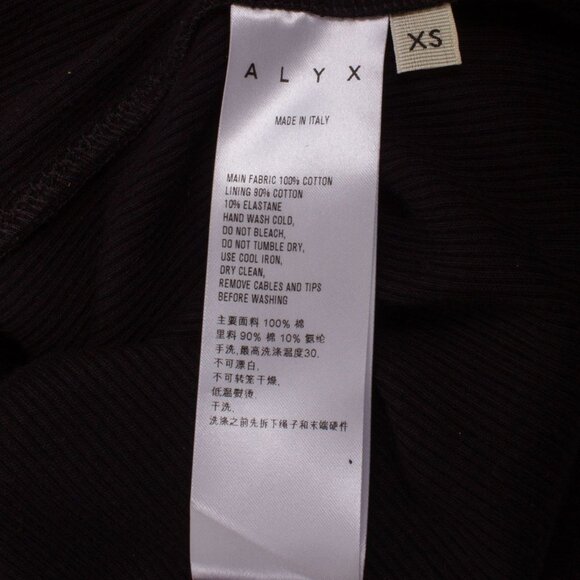 ALYX black  ribbed metal wired design dress - Picture 8 of 8